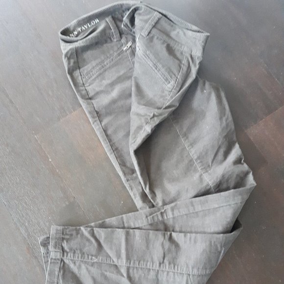 Brown Velvet Pants Ann Taylor LOFT Velvet Skinny Pants - Picture 2 of 3